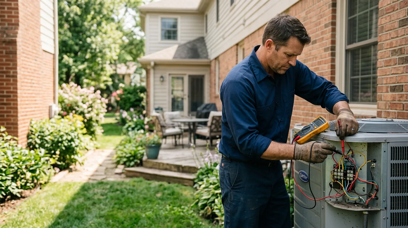 HVAC technician working near Cambria Heights, NY